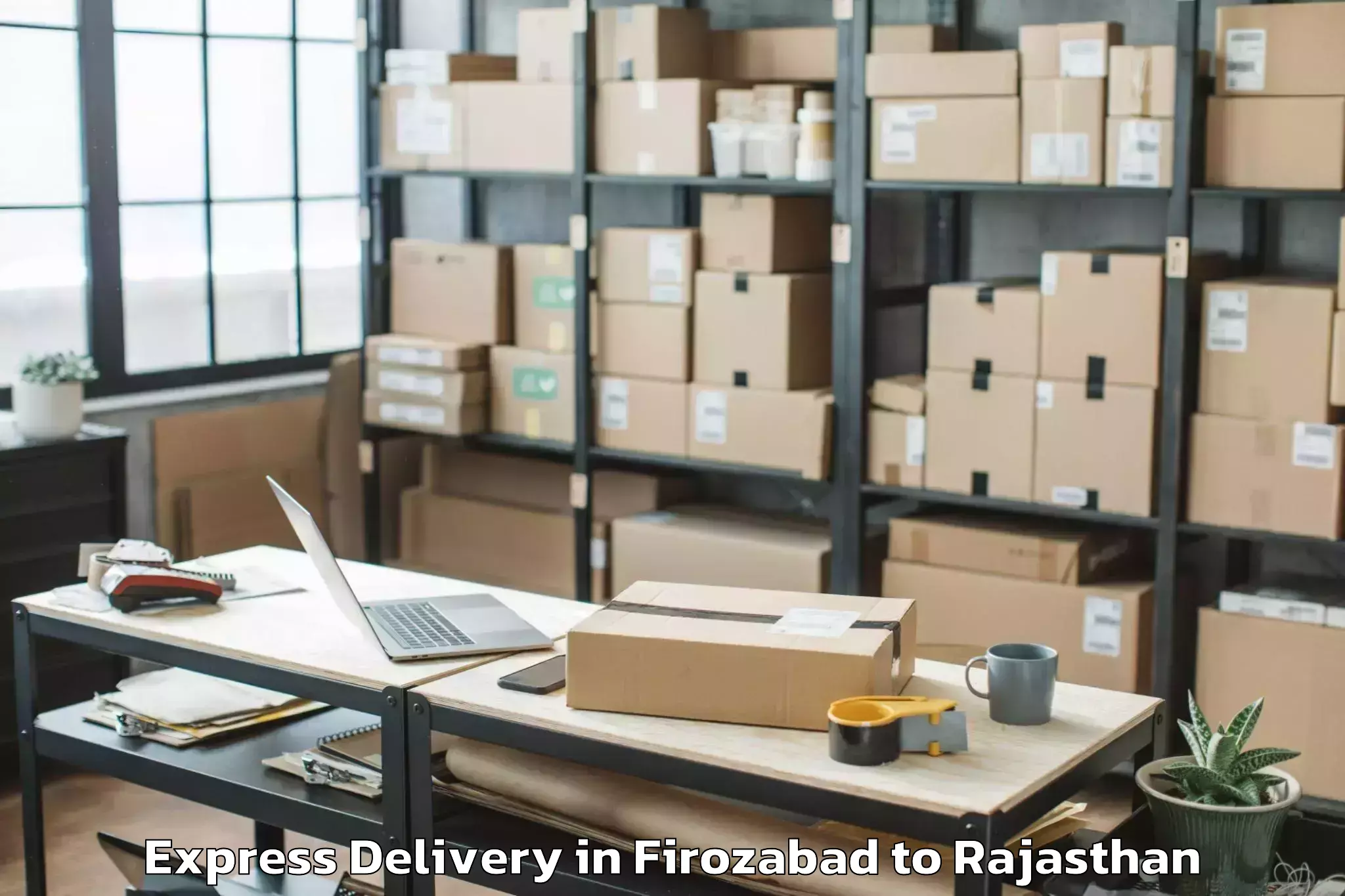 Quality Firozabad to Mewar University Chittorgarh Express Delivery